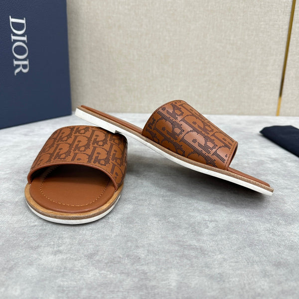 CD SLIDE SANDAL CIDER CALFSKIN