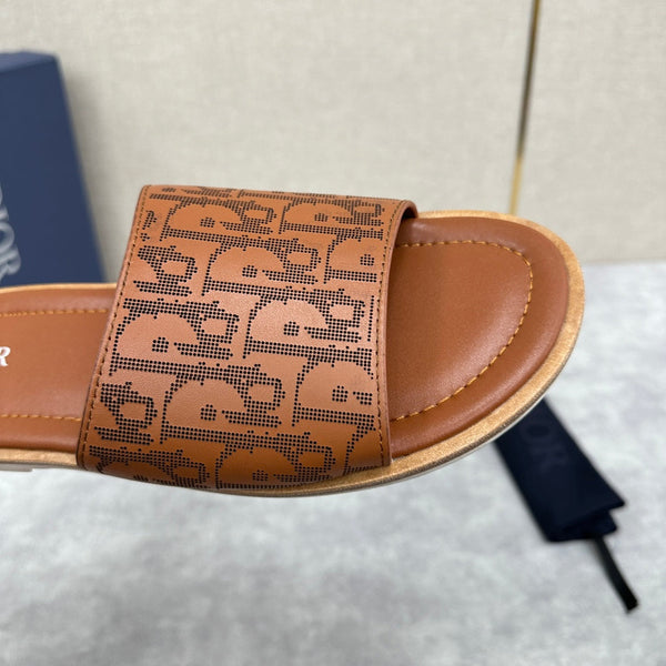 CD SLIDE SANDAL CIDER CALFSKIN