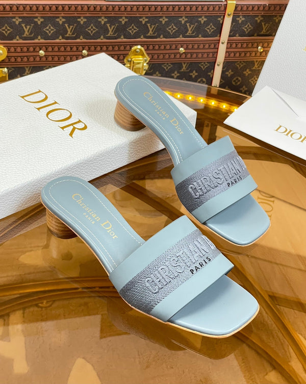 cd slide 45 patel blu vitello cotone ricamato