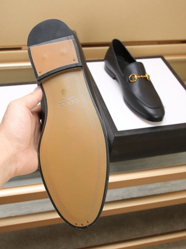 gg loafer black calfskin