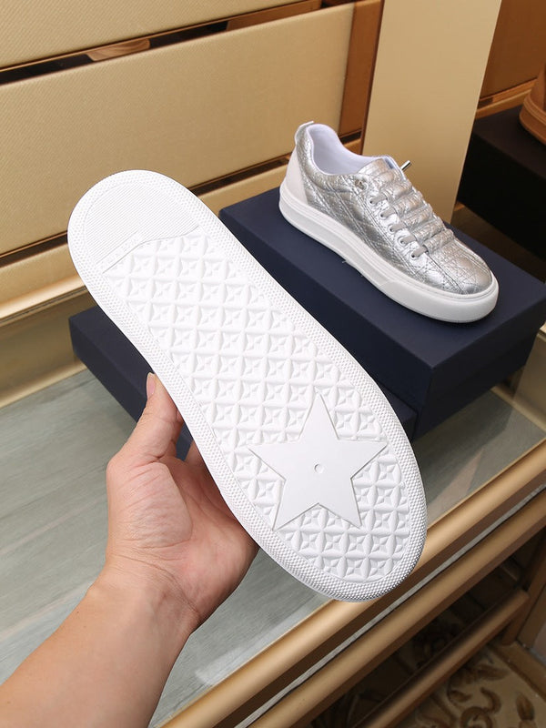 CD STYLISH SNEAKER SILVER CALFSKIN