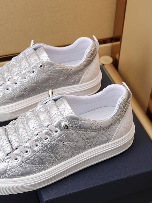 CD STYLISH SNEAKER SILVER CALFSKIN