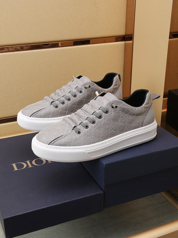 CD STYLISH SNEAKER IN PELLE DI VITELLO GRIGIA