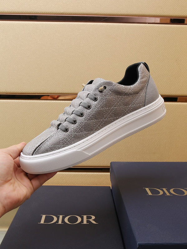 CD STYLISH SNEAKER IN PELLE DI VITELLO GRIGIA