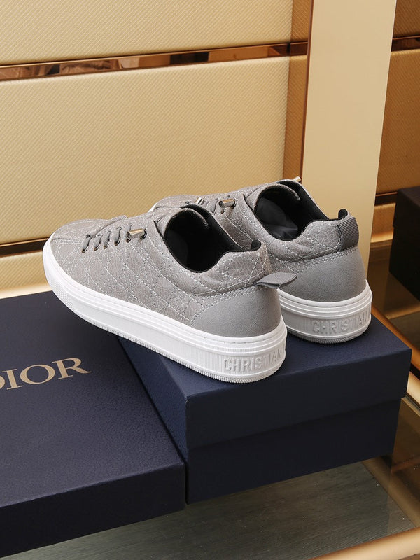 CD STYLISH SNEAKER IN PELLE DI VITELLO GRIGIA