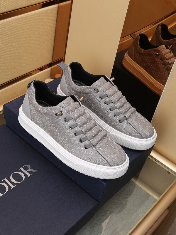 CD STYLISH SNEAKER IN PELLE DI VITELLO GRIGIA
