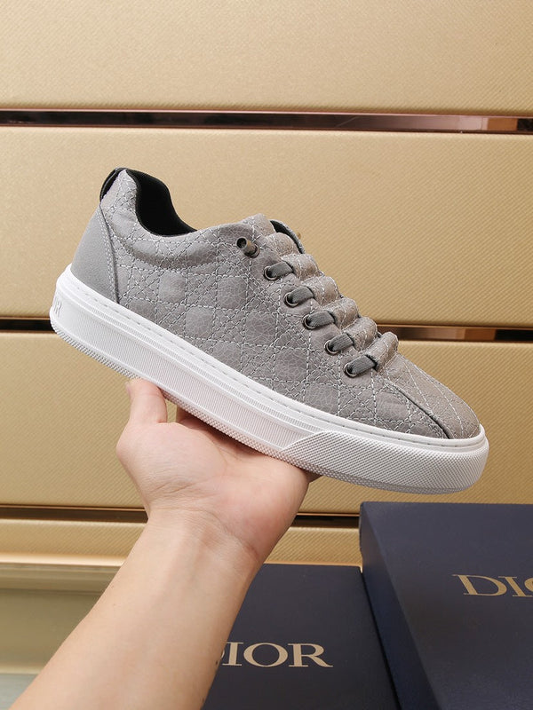 CD STYLISH SNEAKER IN PELLE DI VITELLO GRIGIA