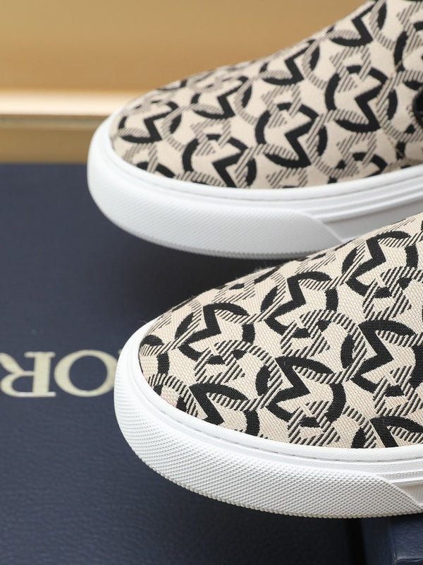 CD SOLAR SLIP-ON CREAM MIX BLACK FABRIC