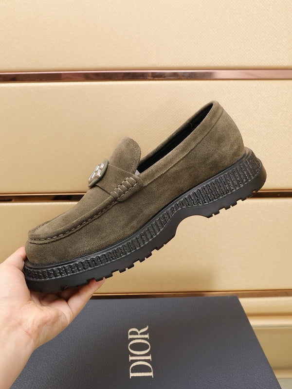 CD EXPLORER ICON LOAFER OLIVE SUEDE