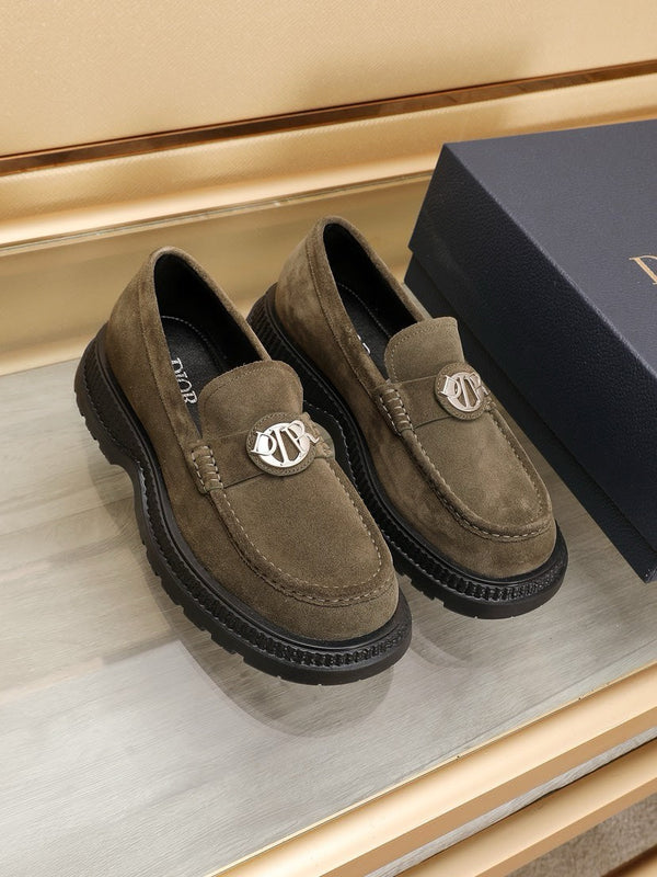 CD EXPLORER ICON LOAFER OLIVE SUEDE