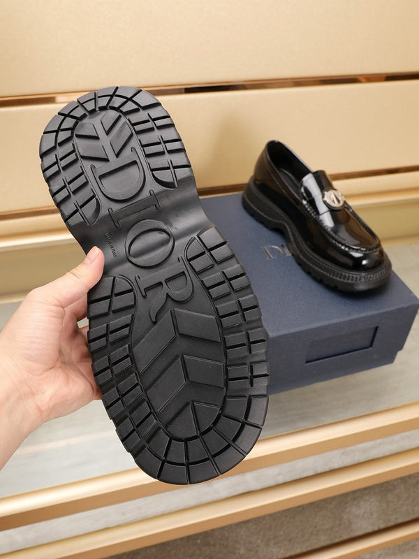 CD EXPLORER ICON LOAFER BLACK POLISHED CALFSKIN