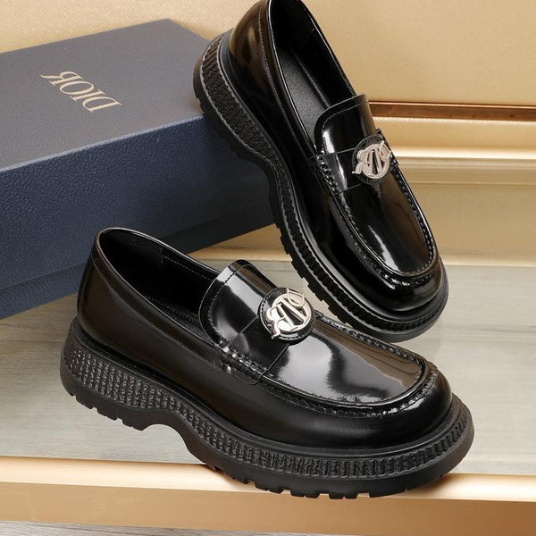 CD EXPLORER ICON LOAFER BLACK POLISHED CALFSKIN