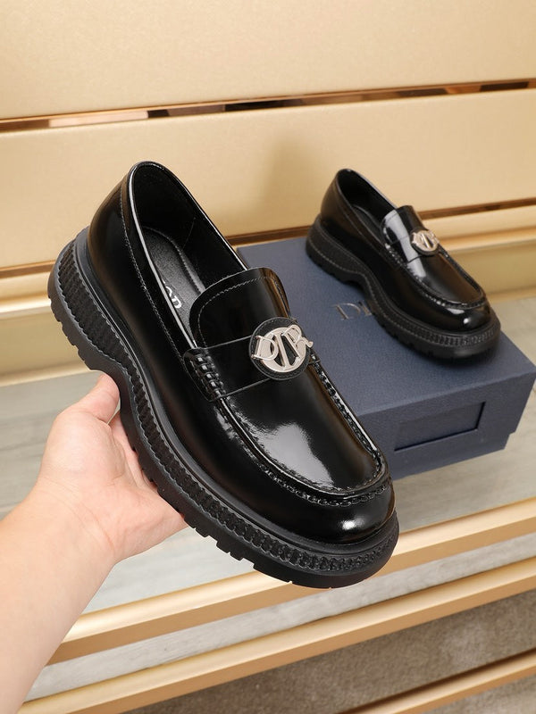 CD EXPLORER ICON LOAFER BLACK POLISHED CALFSKIN