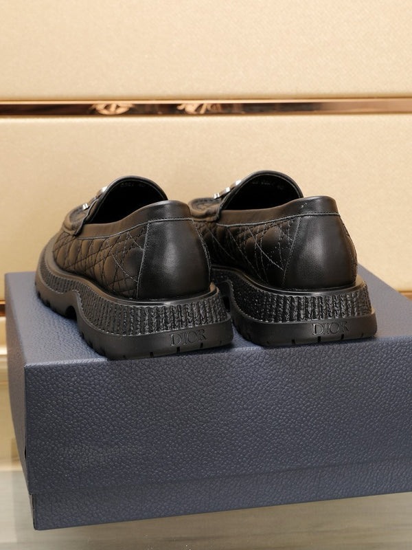 CD EXPLORER LOAFER BLACK EMBROIDED CALFSKIN