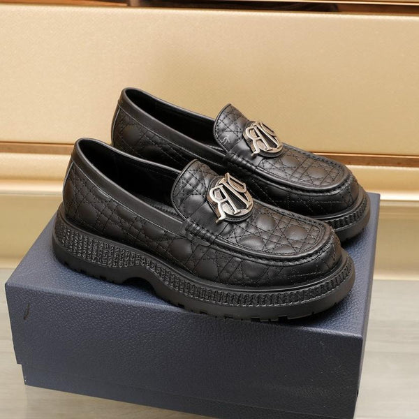 CD EXPLORER LOAFER BLACK EMBROIDED CALFSKIN