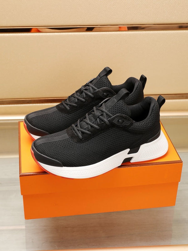 HM HUGO SNEAKER BLACK AND WHITE BREATHABLE FABRIC