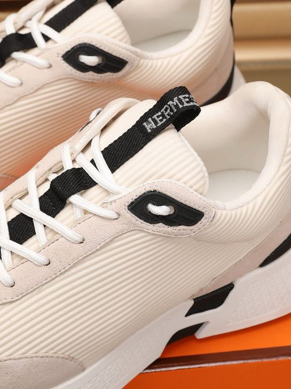 HM HUGO SNEAKER BLACK AND CREAMY WHITE WEAVE