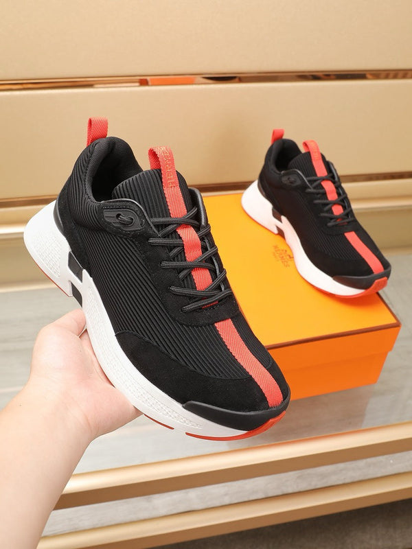 HM HUGO SNEAKER BLACK AND ORANGE WEAVE
