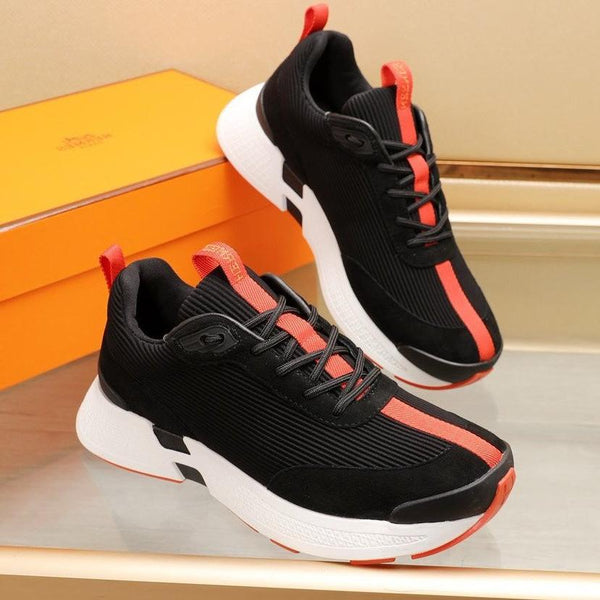 HM HUGO SNEAKER BLACK AND ORANGE WEAVE