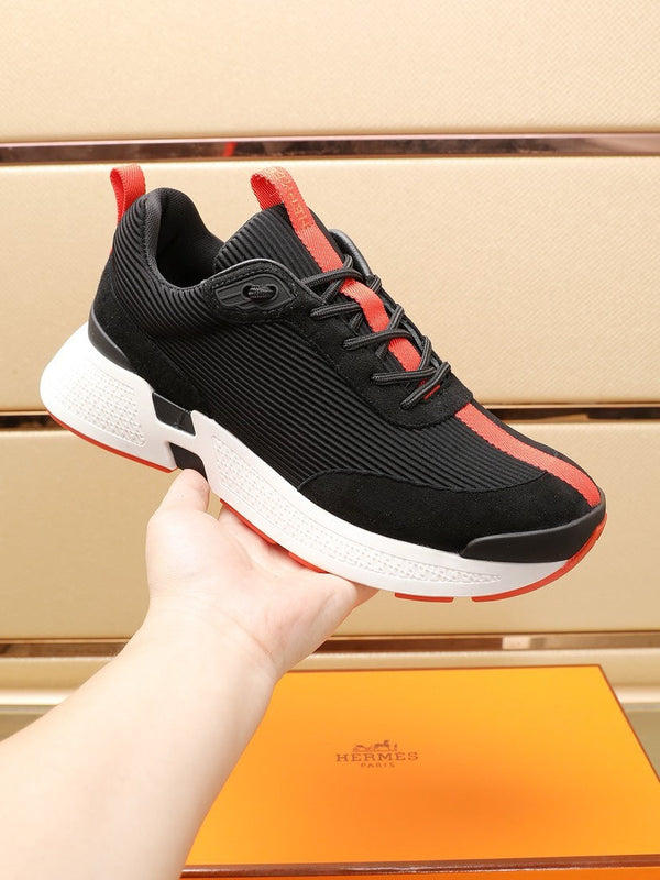 HM HUGO SNEAKER BLACK AND ORANGE WEAVE