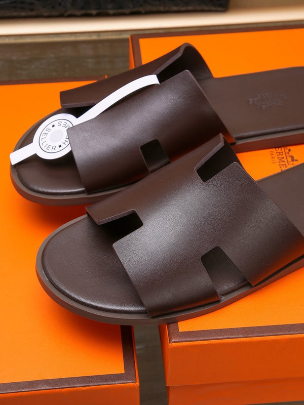 HM IZMIR SANDAL CHOCOLATE CALFSKIN