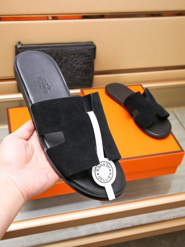 HM IZMIR SANDAL BLACK SUEDE