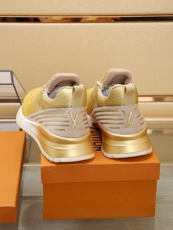 SNEAKERS IN LIGHT YELLOW MESH BREATHABLE AND RUBBER