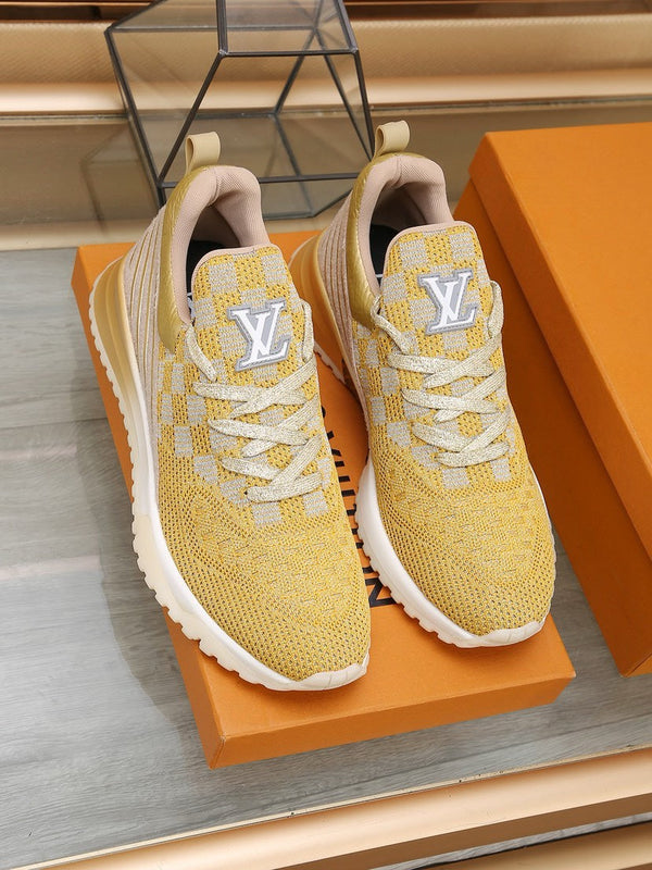 SNEAKERS IN LIGHT YELLOW MESH BREATHABLE AND RUBBER