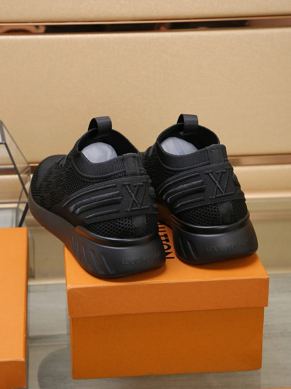 SNEAKERS LV IN TESSUTO A RETE NERO