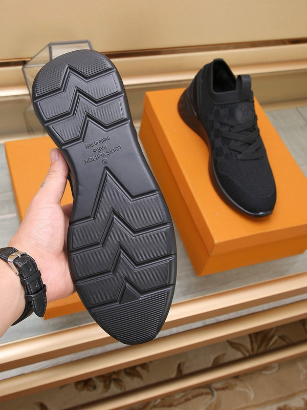 SNEAKERS LV IN TESSUTO A RETE NERO