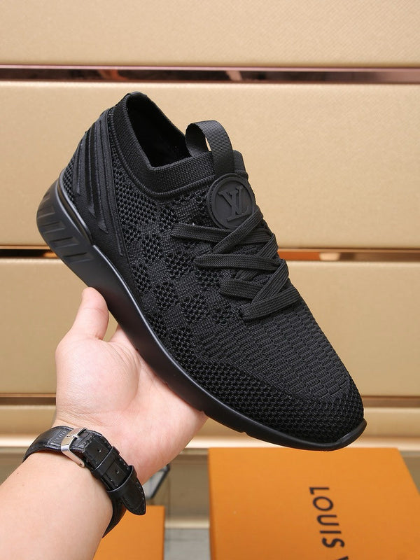 SNEAKERS LV IN TESSUTO A RETE NERO