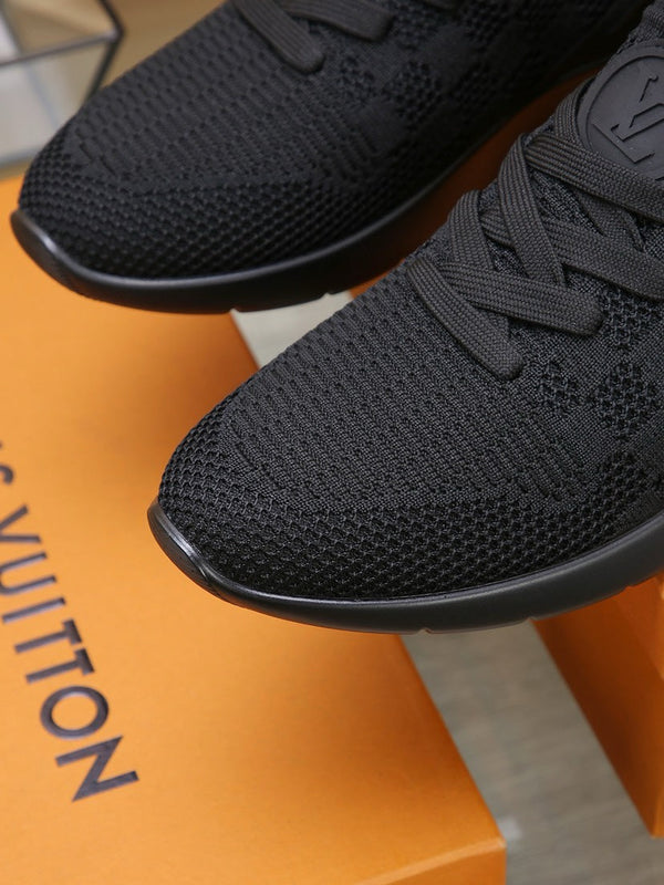 SNEAKERS LV IN TESSUTO A RETE NERO