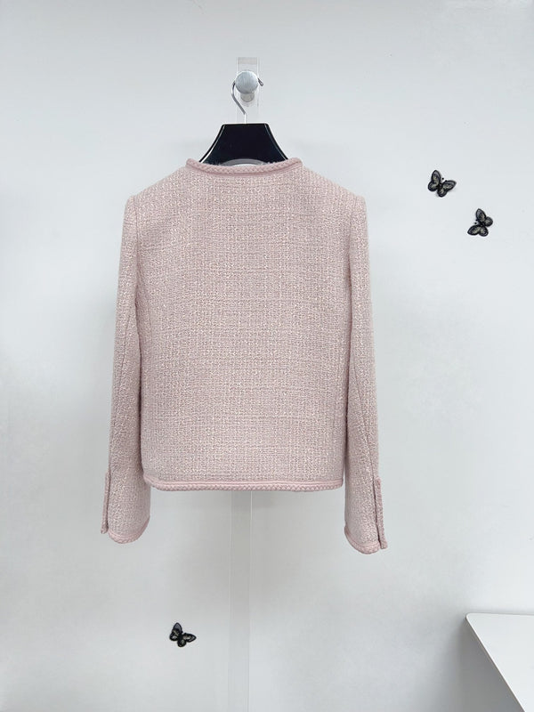 Celine Jacket Pink Gold Wool Cotton 290451