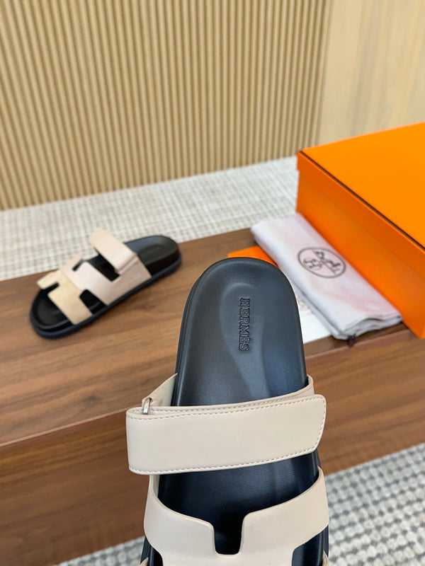 HM 2025 Chypre Sandals Beige Suede Calfskin 294383