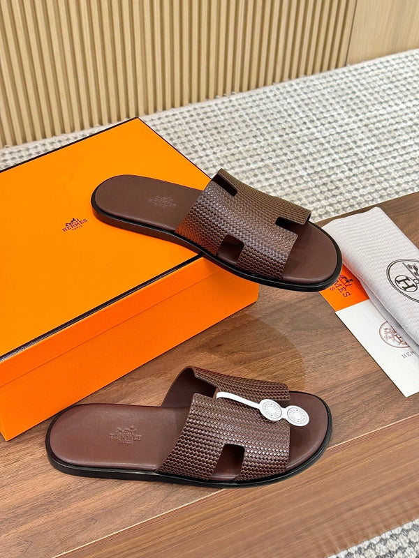 HM Izmir Sandal Dark Brown Rose Leather 294340