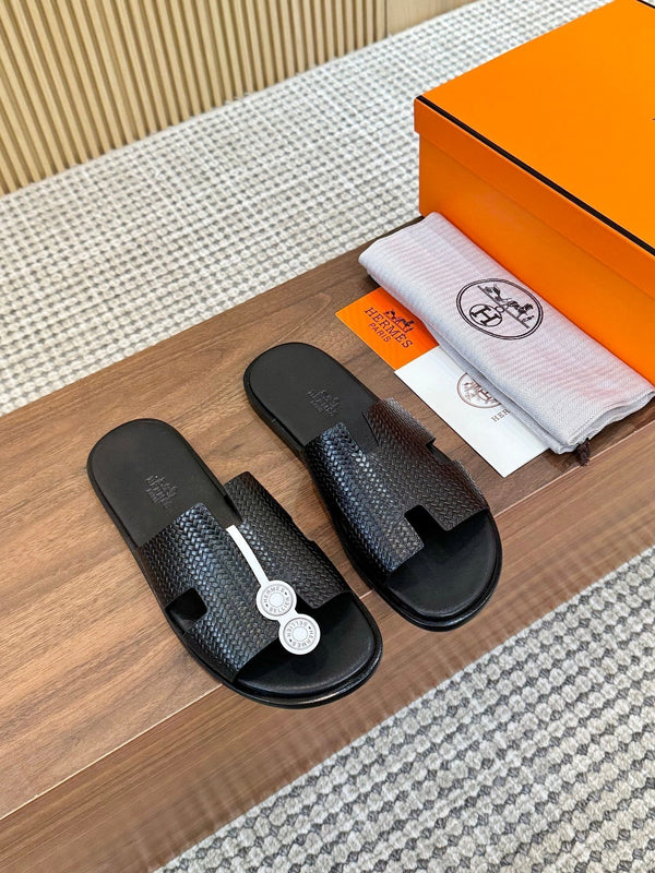 HM Izmir Sandal Black Rose Leather 294342