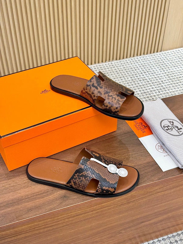 HM Izmir Sandal Brown Rose Leather 294344