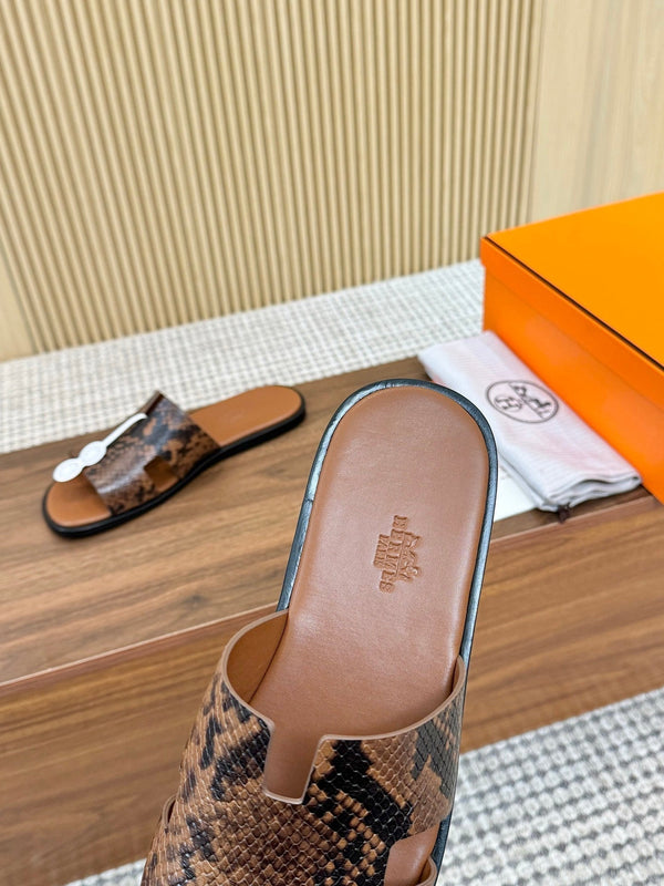 HM Izmir Sandal Brown Rose Leather 294344