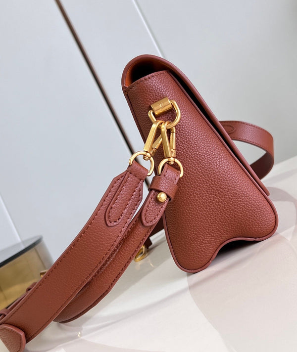 lv soft twist 27cm cognac calfskin gold hardware