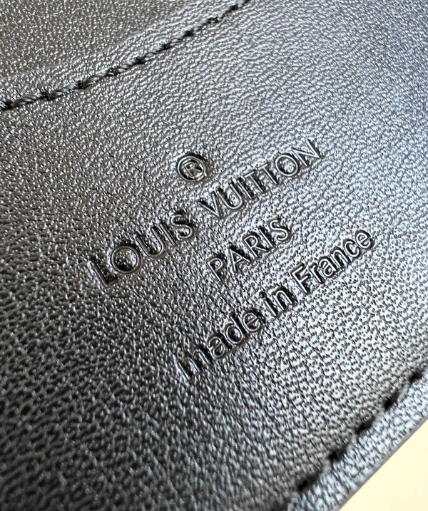 MULTIPLE WALLET 10CM BLACK CALFSKIN