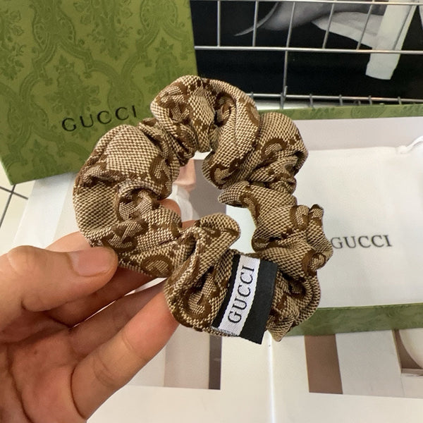 SCRUNCHIE IN BEIGE AND EBONY CANVAS 429353