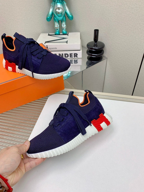 Sneaker slip-on HM Depart in tessuto blu navy 106330