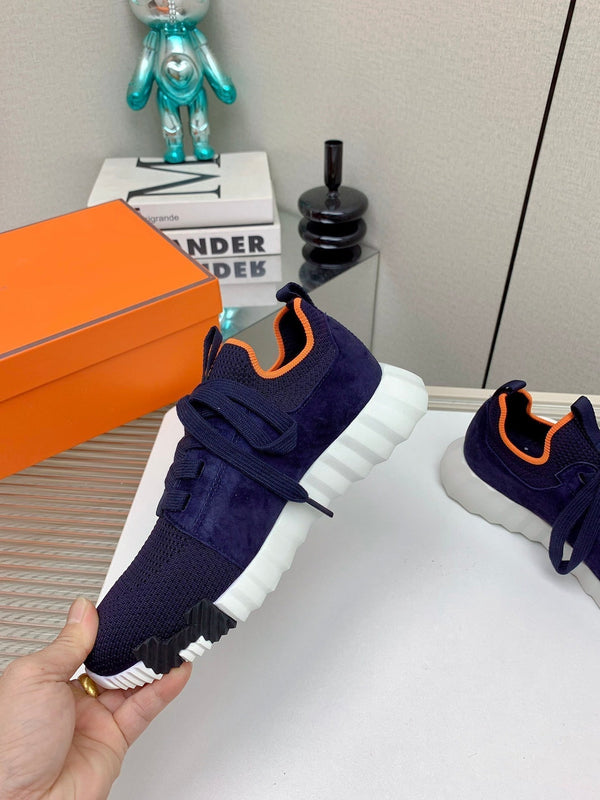 Sneaker slip-on HM Depart in tessuto blu navy 106330