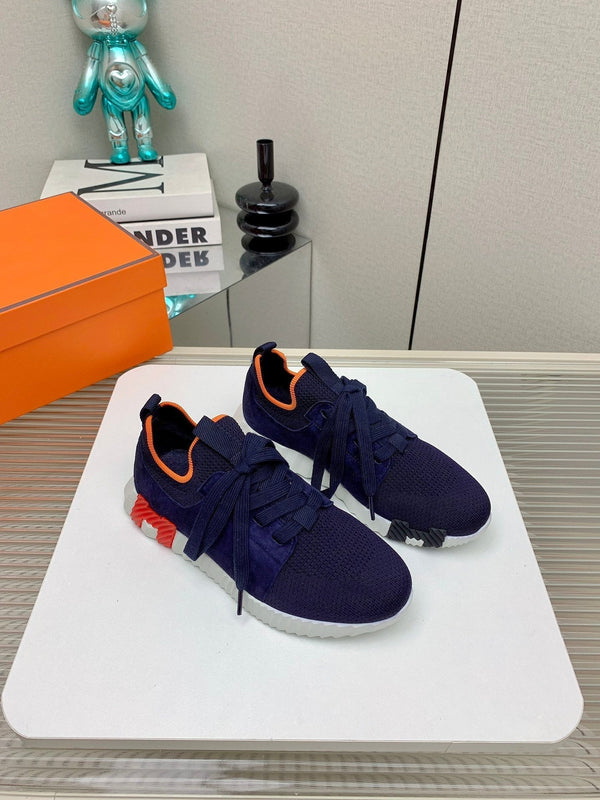 Sneaker slip-on HM Depart in tessuto blu navy 106330