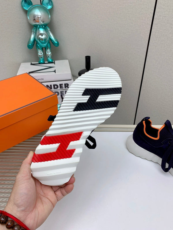 Sneaker slip-on HM Depart in tessuto blu navy 106330