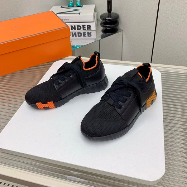 HM Depart Slip-on Sneaker In Black Woven Fabric 106331