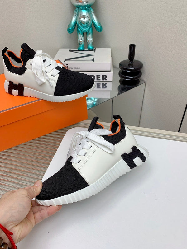 Sneaker slip-on HM Depart in tessuto intrecciato nero 106332