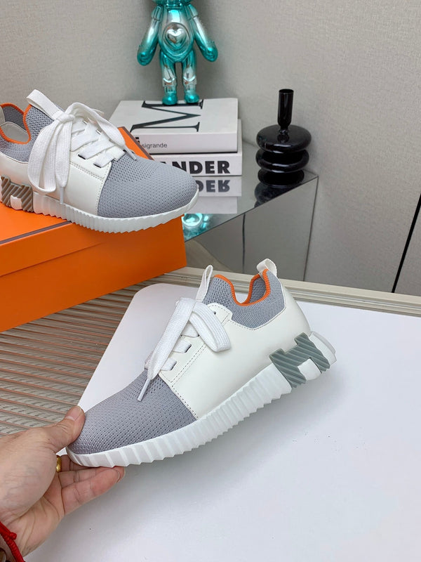 Sneaker slip-on HM Depart in tessuto grigio intrecciato 106340