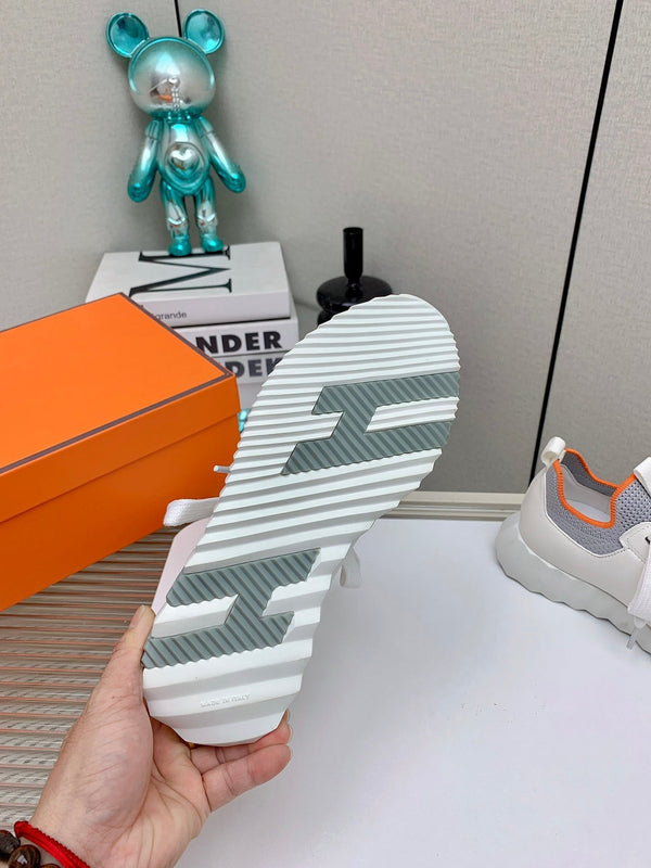 Sneaker slip-on HM Depart in tessuto grigio intrecciato 106340