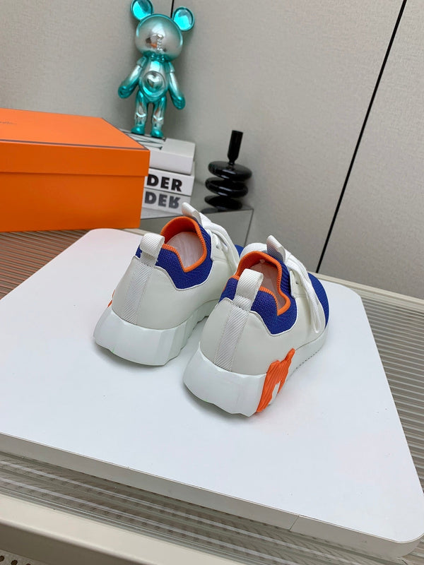 Sneaker slip-on HM Depart in tessuto blu intrecciato 106339